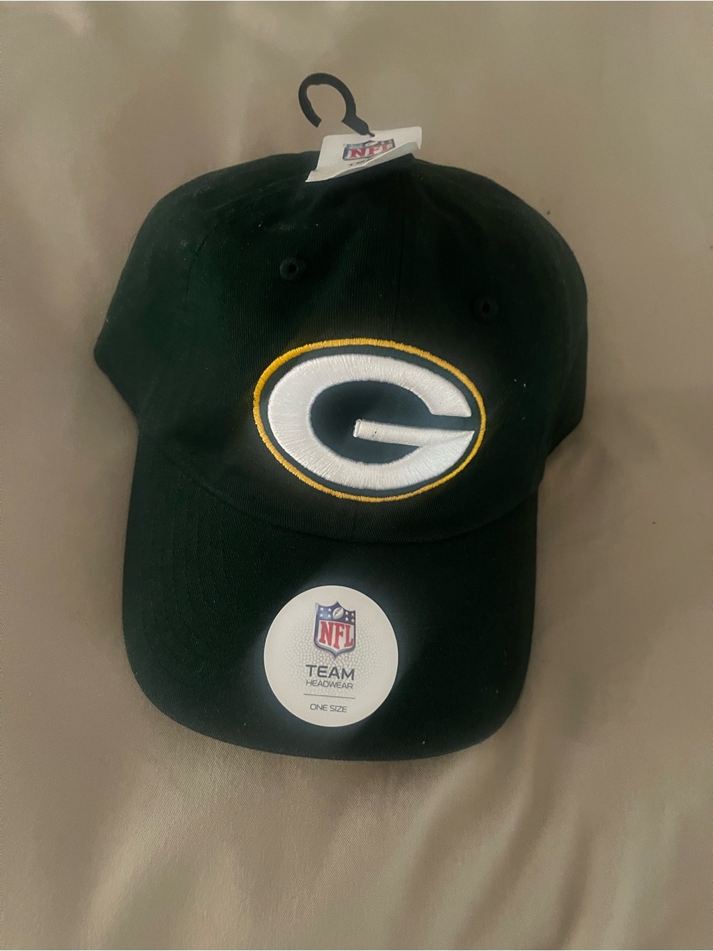 NFL Green Bay Packers Black and Gold Logo Cap